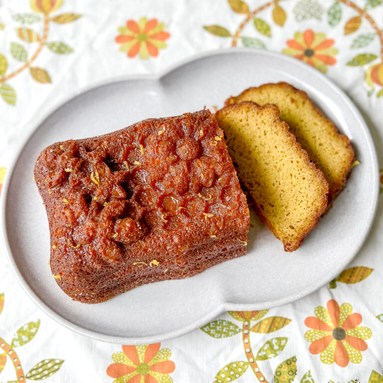 Duck Egg Loaf Cake with Honey and Lemon