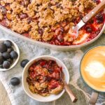 wild plum crumble with latte